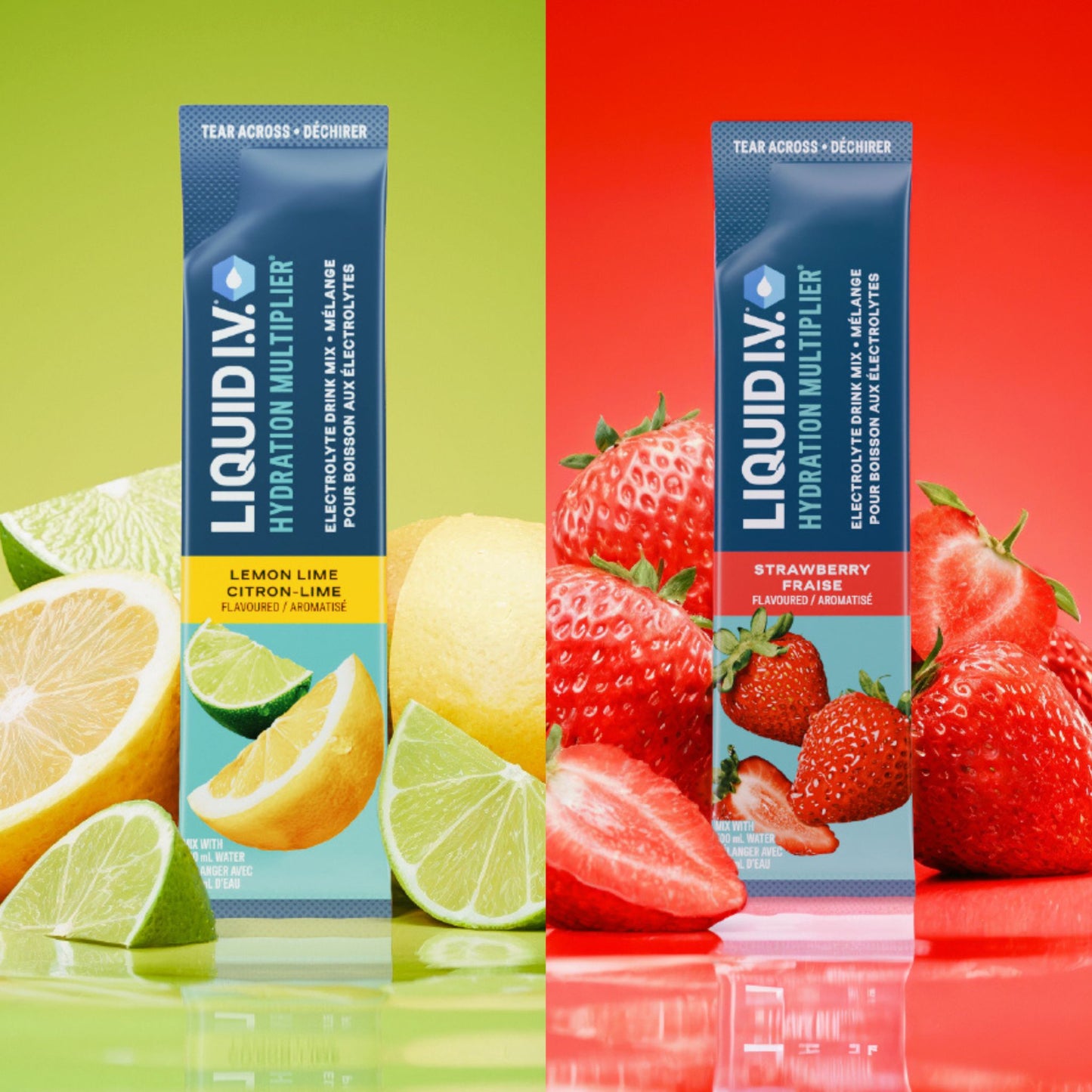 Pack Bachelorette et Bachelor I.V. liquide (lot citron vert et fraise)