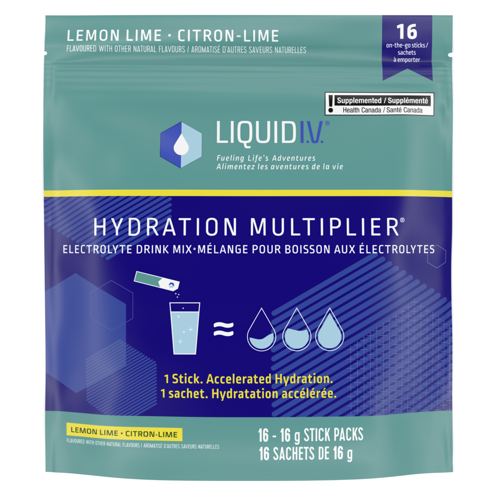 Multiplicateur d'hydratation liquide IV citron vert