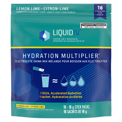 Multiplicateur d'hydratation liquide IV citron vert