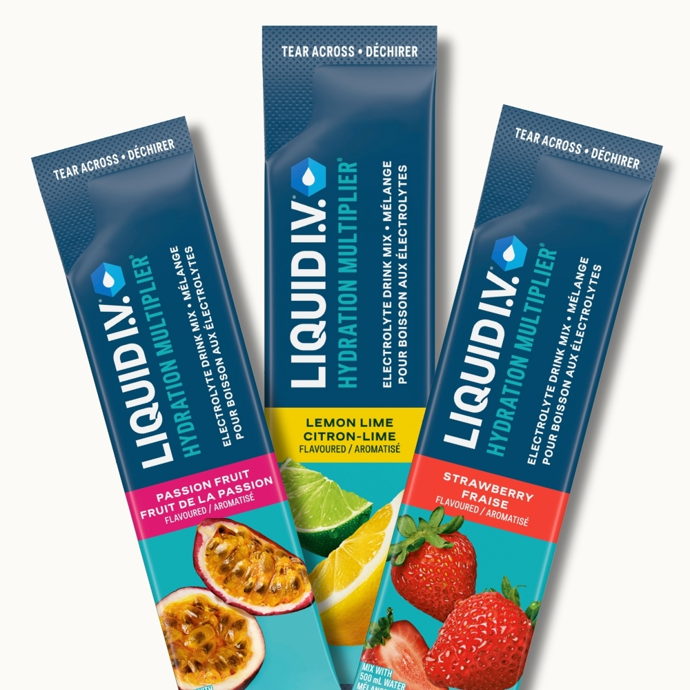 Liquid I.V. hydration product categories visual graphic